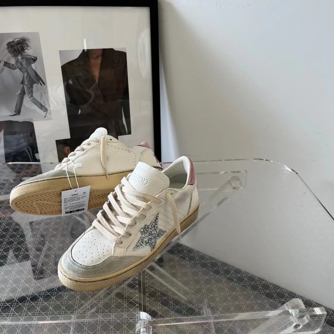 Golden Goose Vintage Distressed Sneakers #157