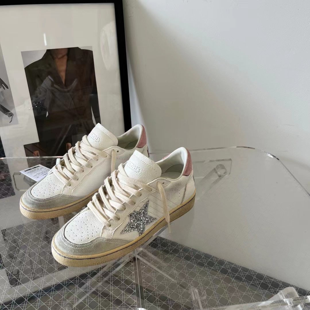 Golden Goose Vintage Distressed Sneakers #157