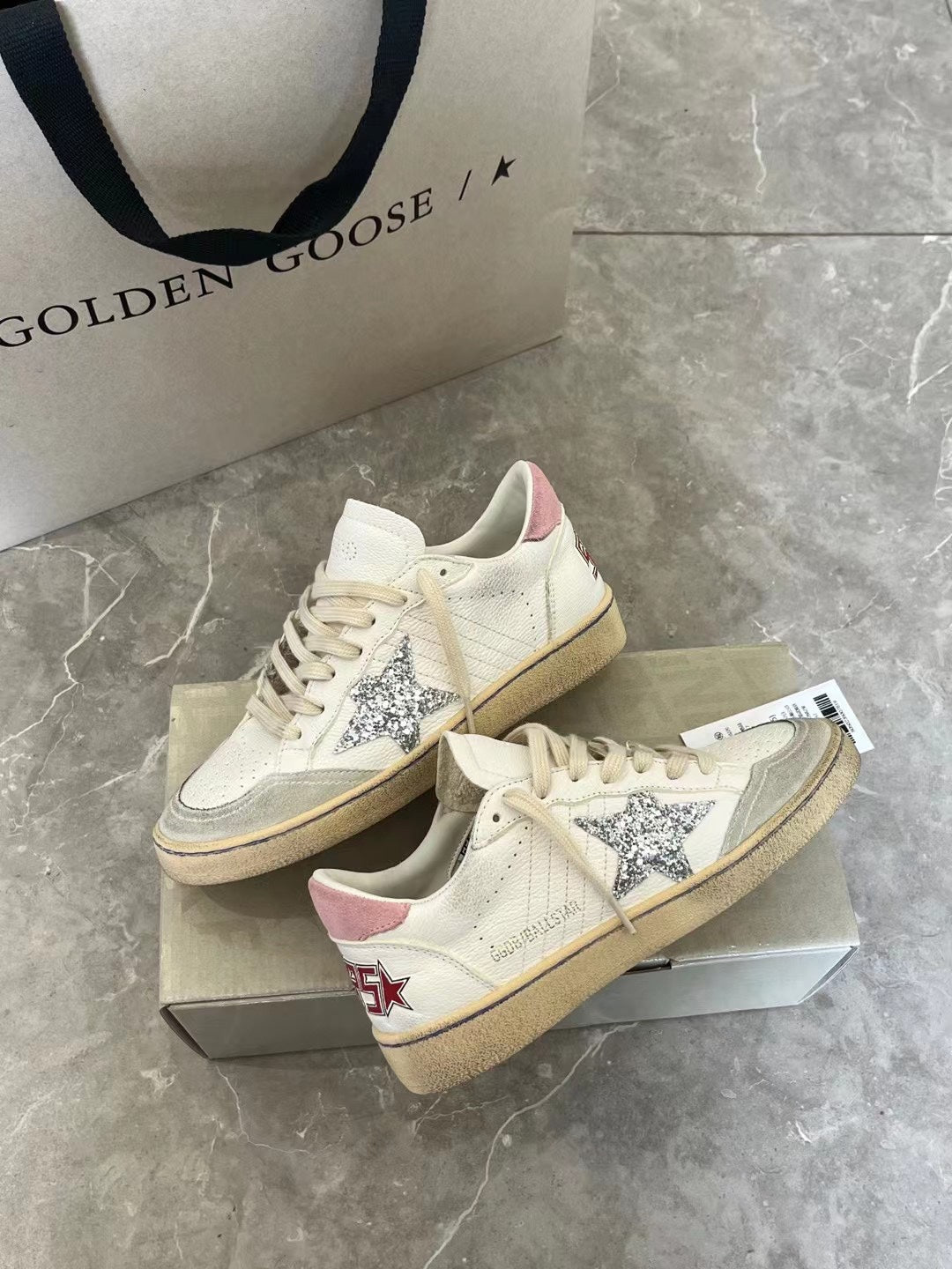 Golden Goose Vintage Distressed Sneakers #157
