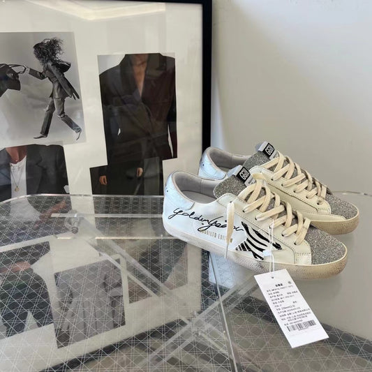 Golden Goose Vintage Distressed Sneakers #087
