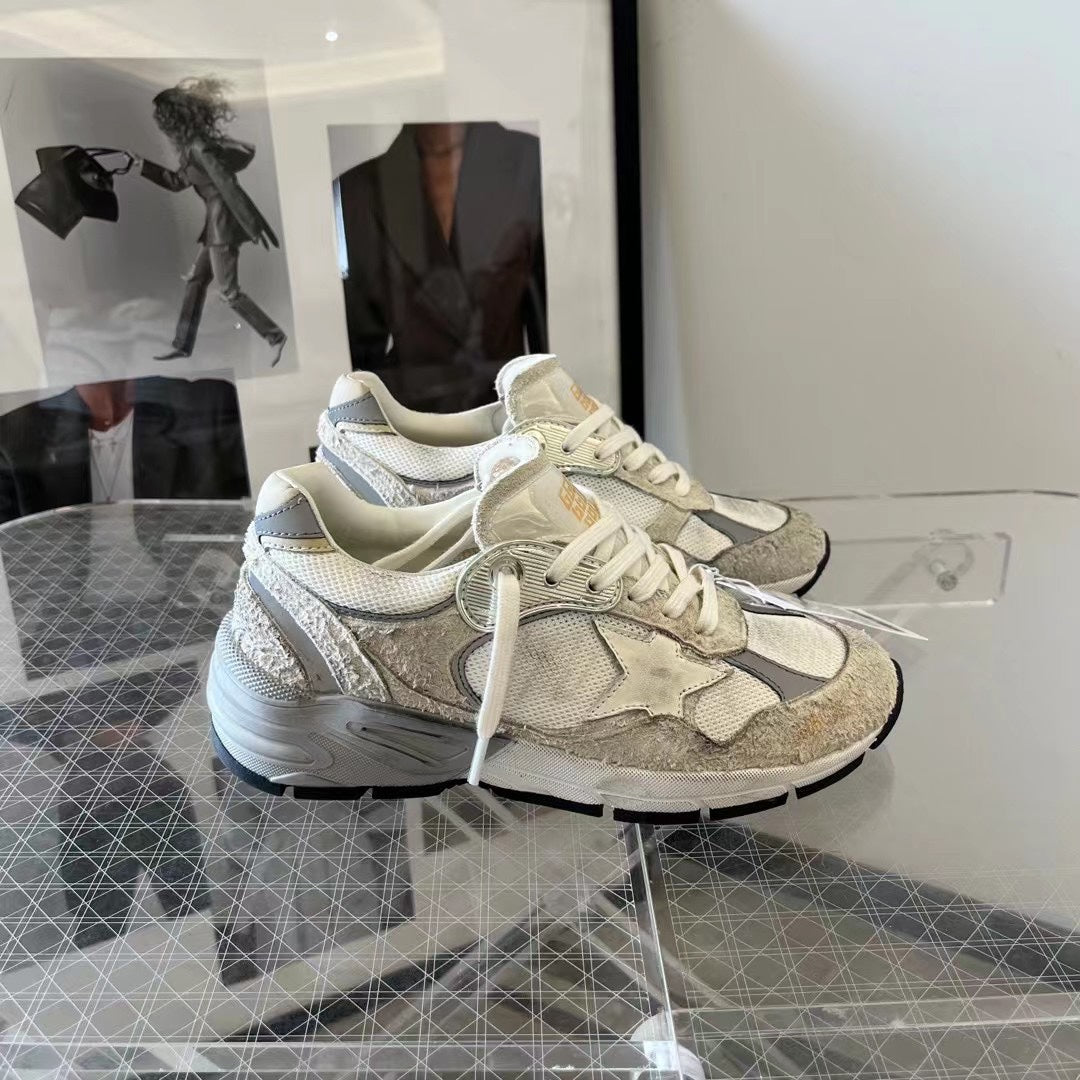 Golden Goose Vintage Distressed Sneakers #279