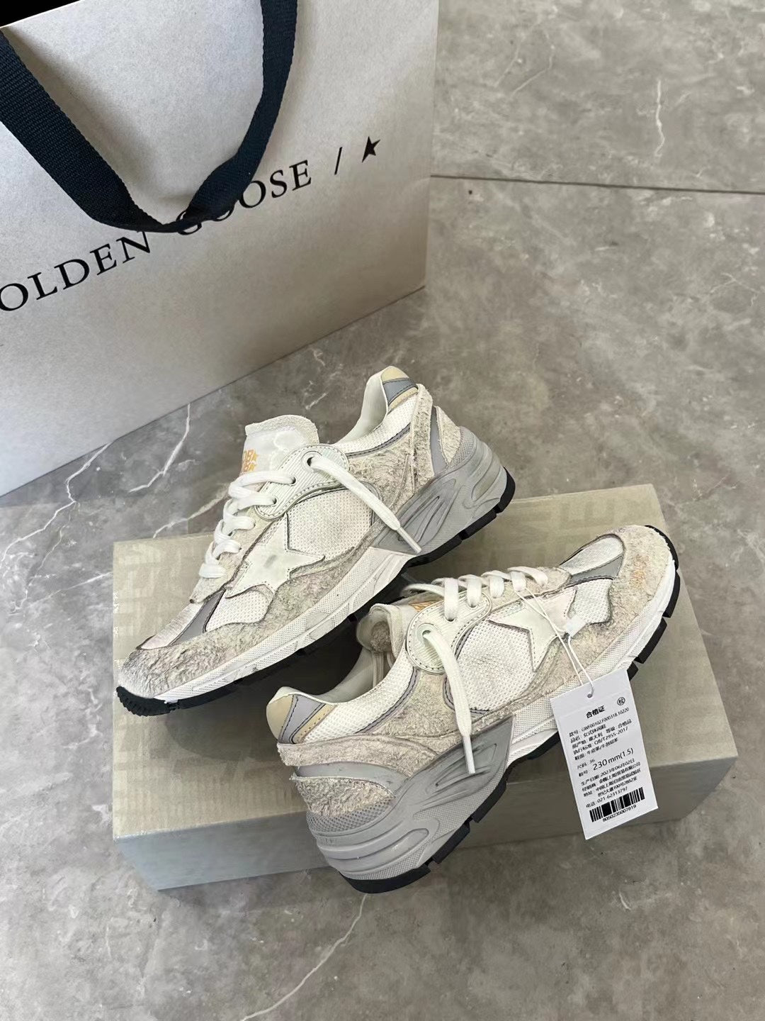 Golden Goose Vintage Distressed Sneakers #279