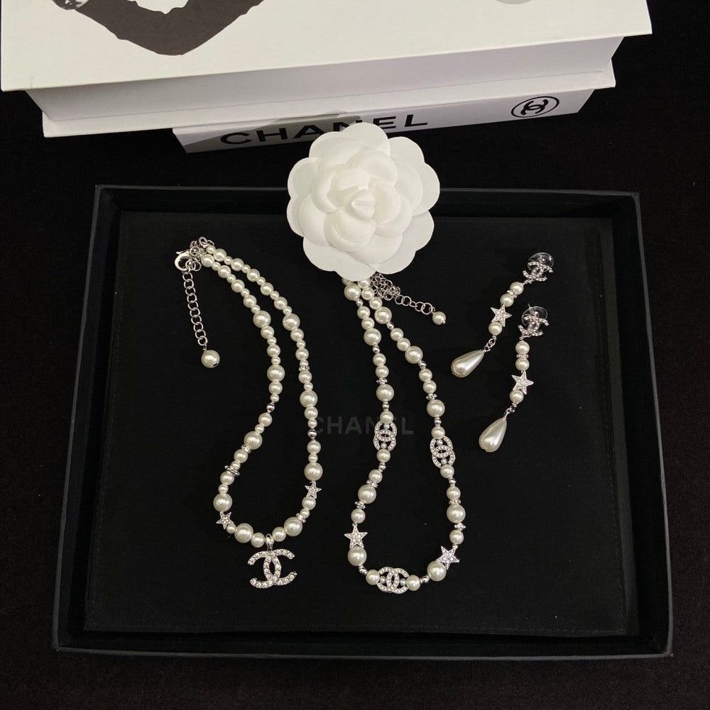 Chanel Pearl Earrings