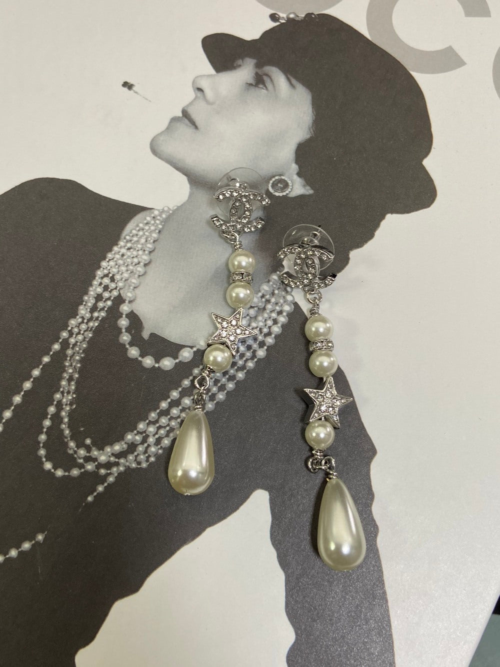 Chanel Pearl Earrings