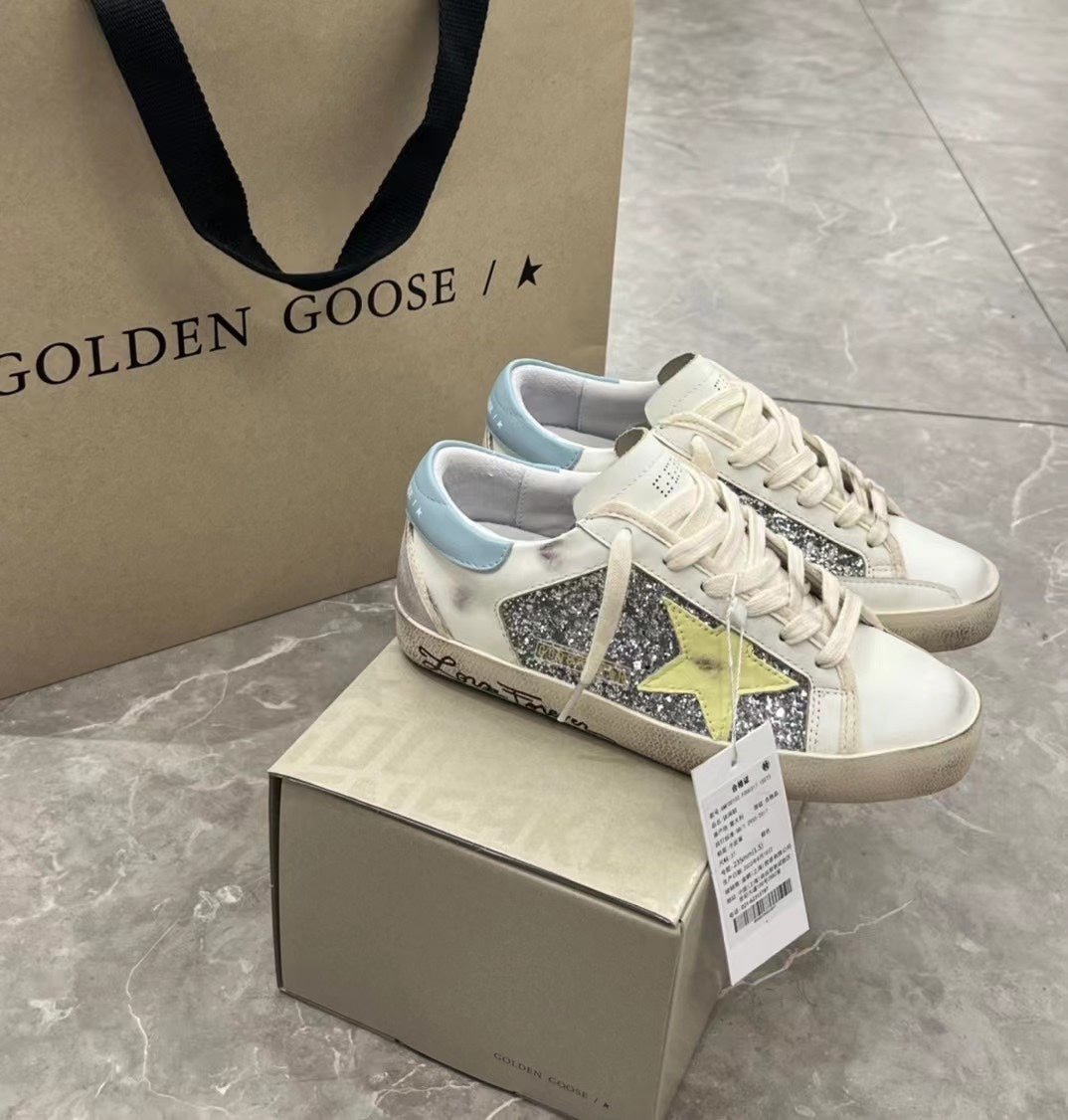 Golden Goose Vintage Distressed Sneakers #070