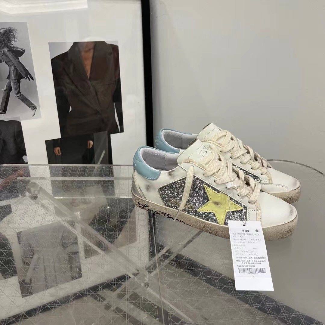 Golden Goose Vintage Distressed Sneakers #070