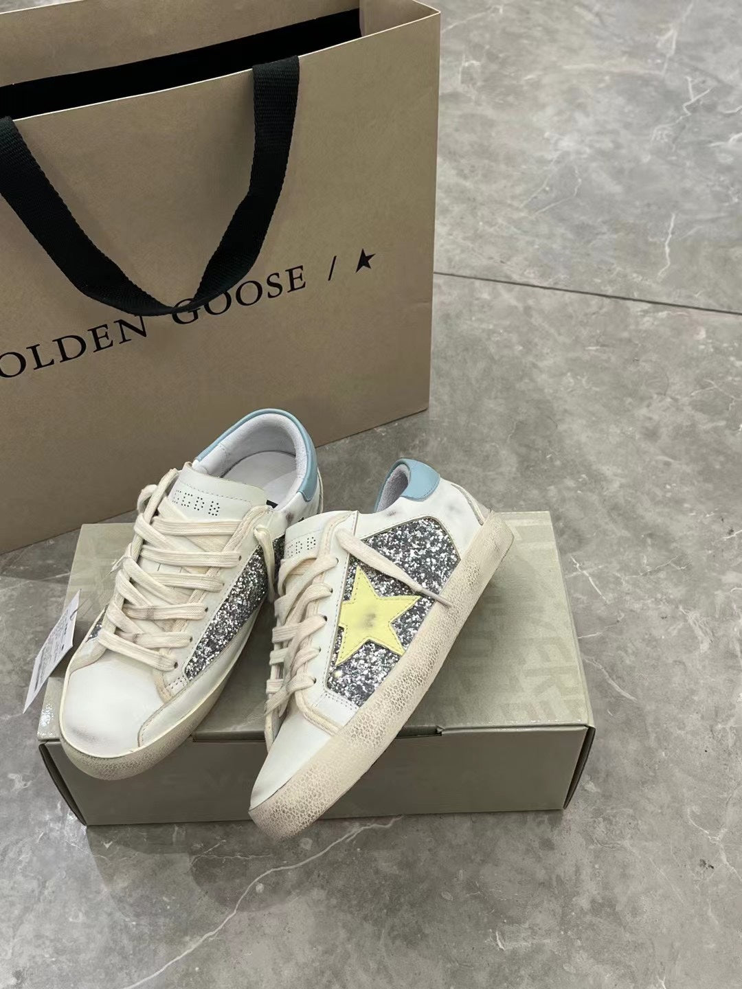 Golden Goose Vintage Distressed Sneakers #070
