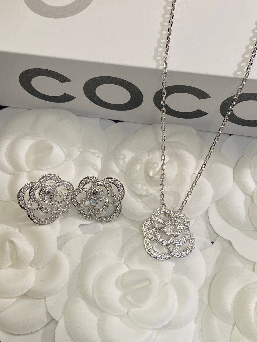 Chanel Camellia Earrings