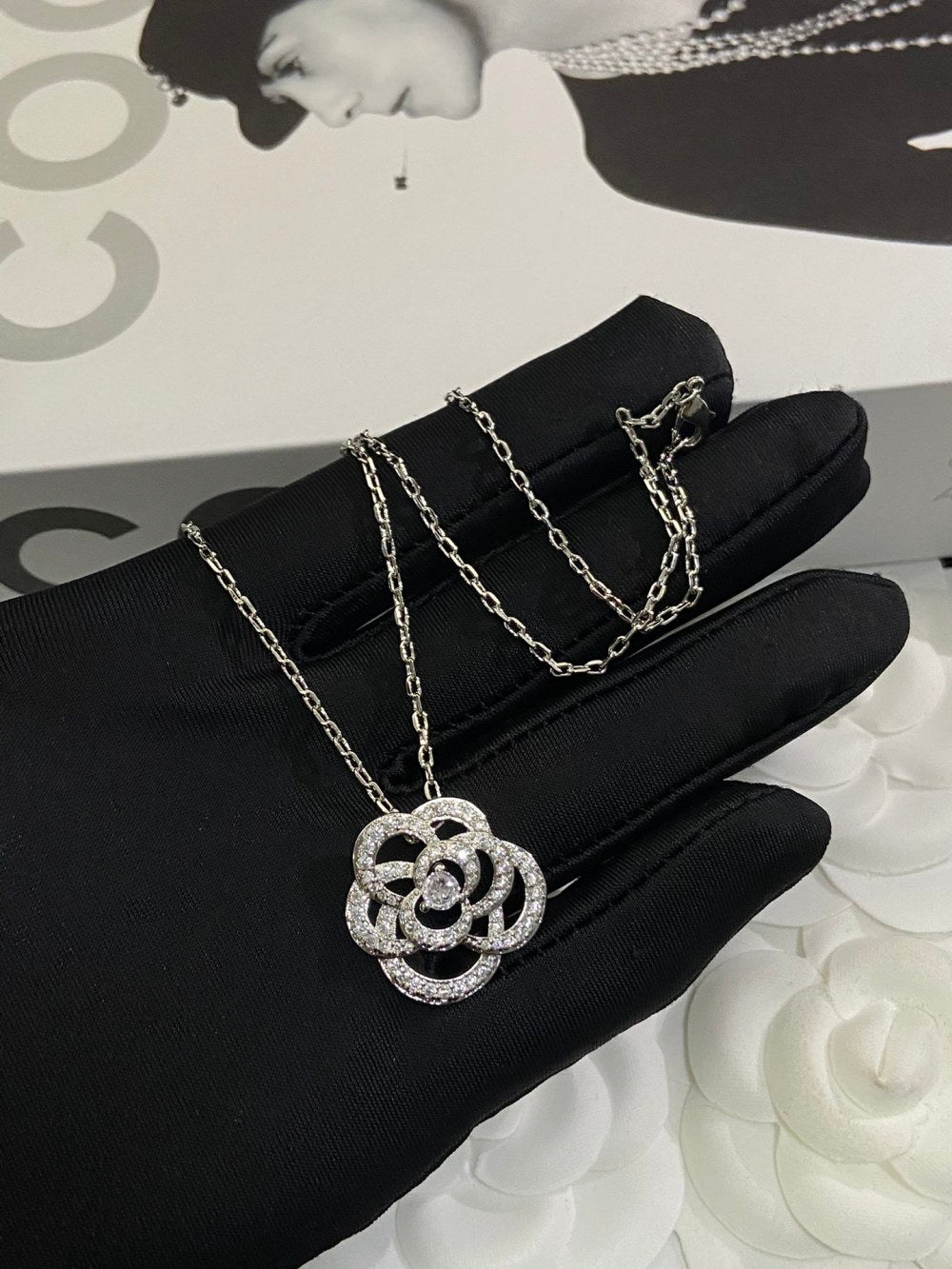 Chanel Camellia Earrings