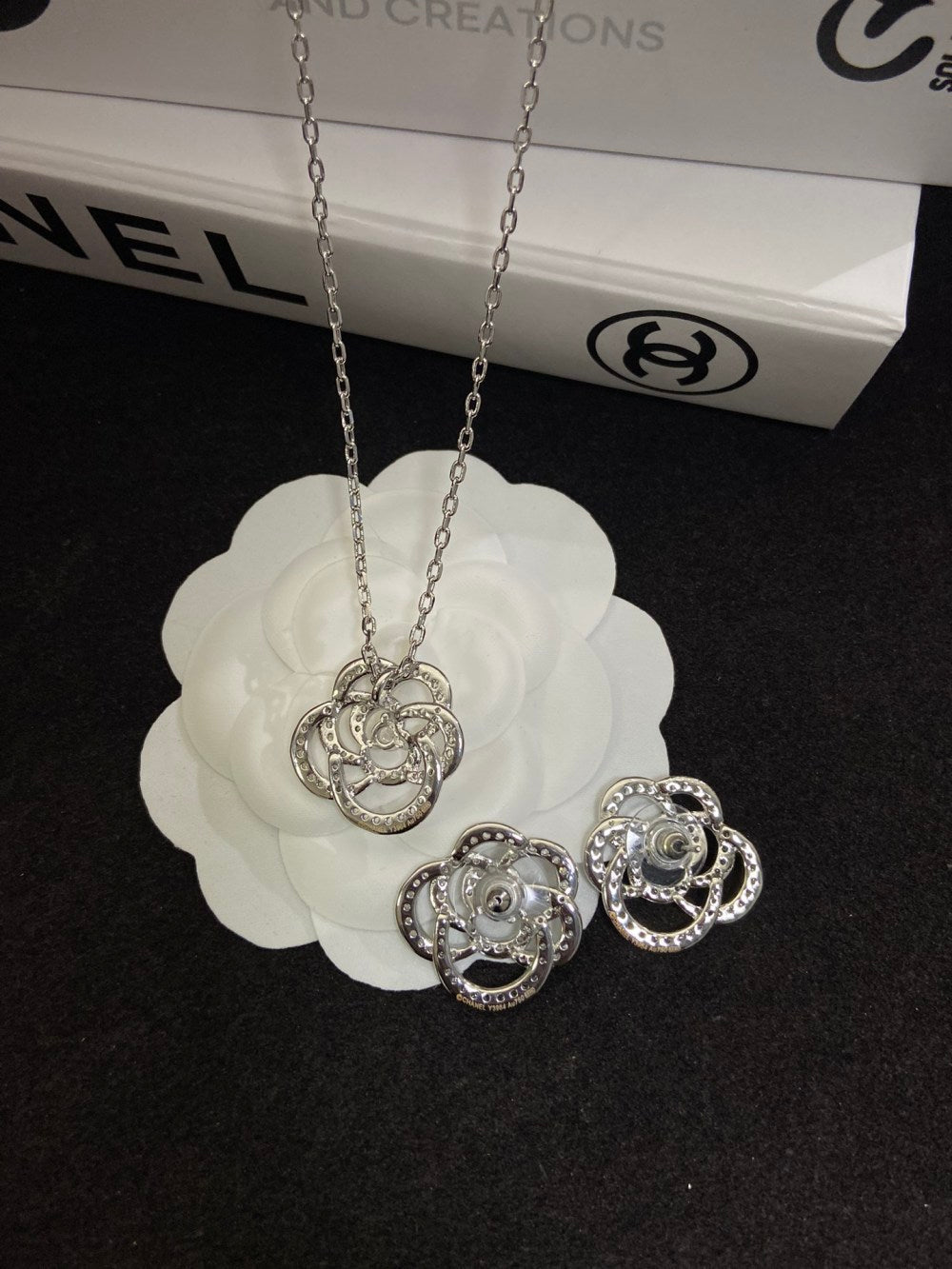 Chanel Camellia Earrings