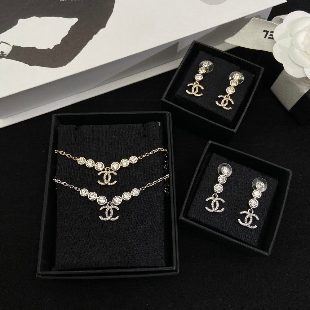 Chanel Crystal Earrings