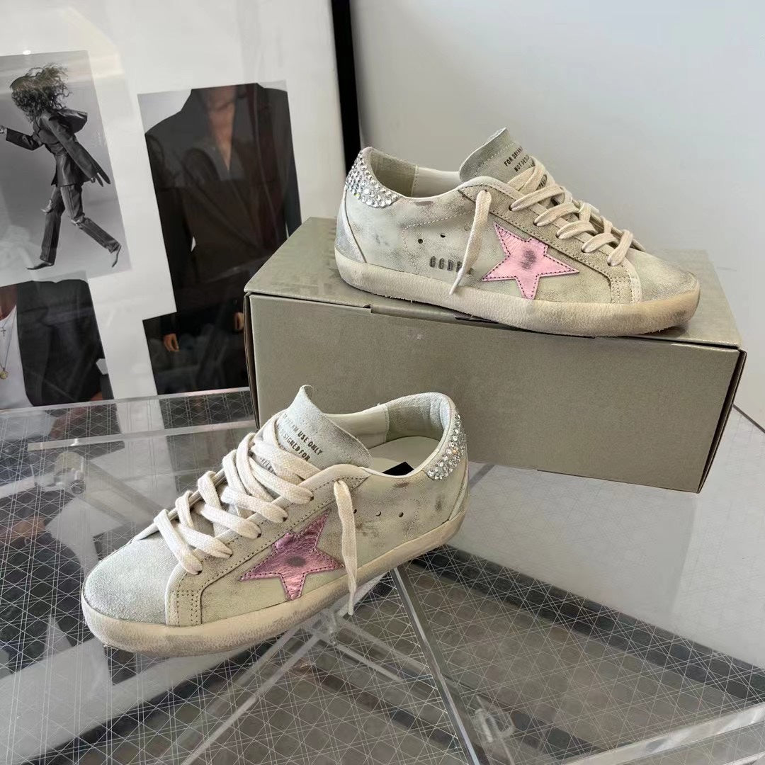 Golden Goose Vintage Distressed Sneakers #282