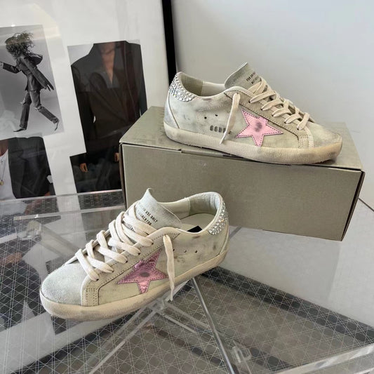 Golden Goose Vintage Distressed Sneakers #282