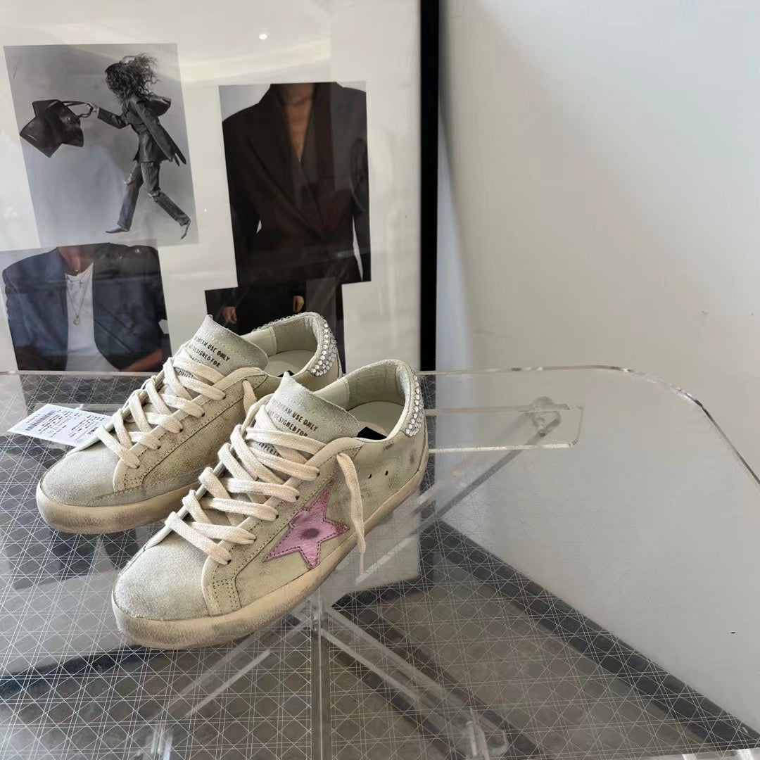 Golden Goose Vintage Distressed Sneakers #282