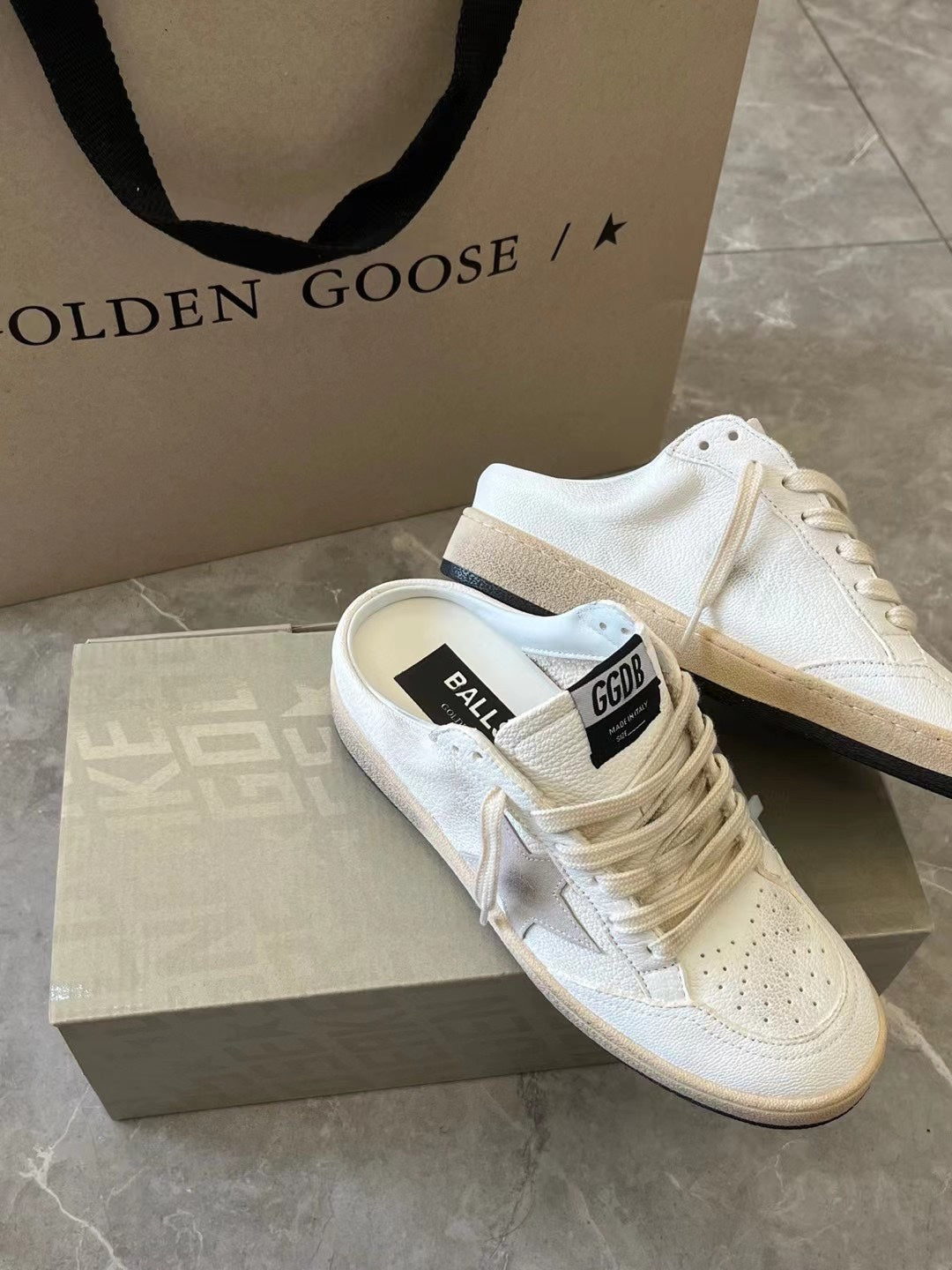 Golden Goose Vintage Distressed Sneakers #115