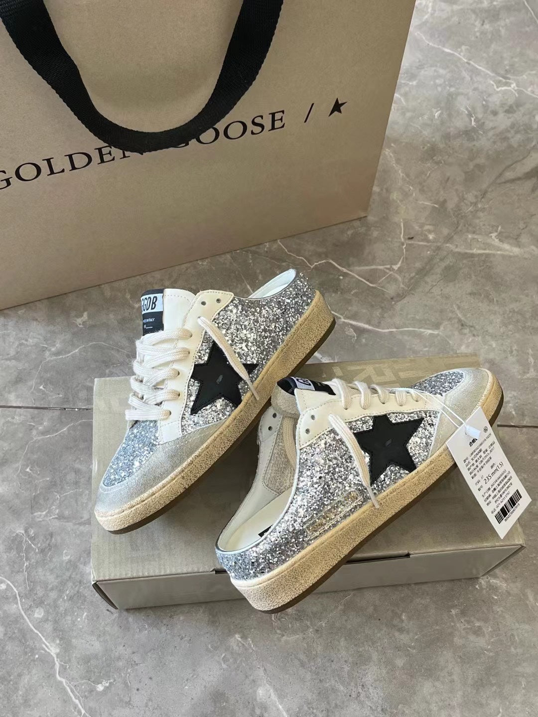 Golden Goose Vintage Distressed Sneakers #151