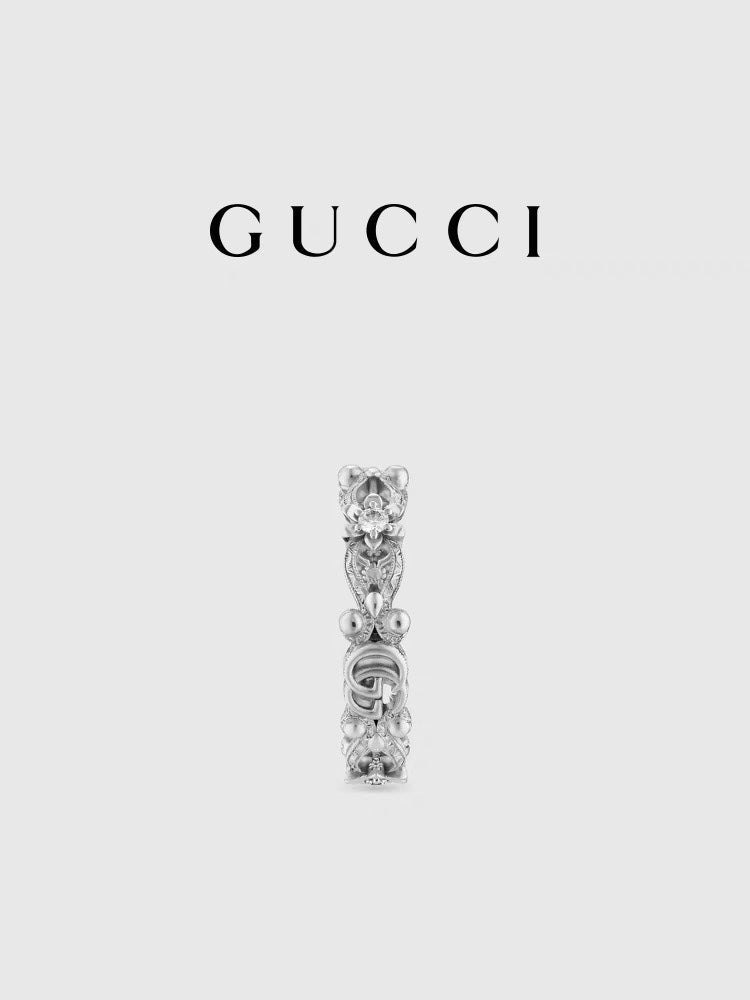 Gucci Gold-Plated Floral Ring