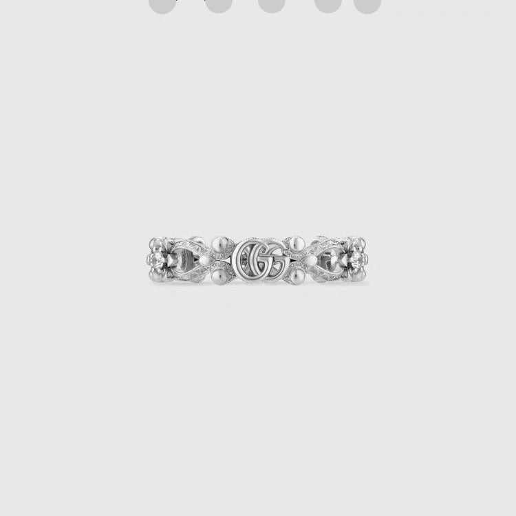 Gucci Gold-Plated Floral Ring