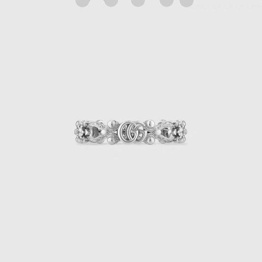 Gucci Gold-Plated Floral Ring