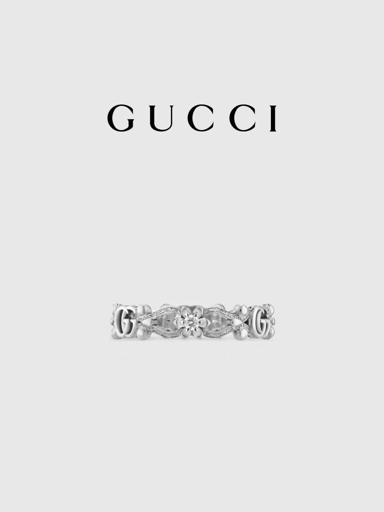 Gucci Gold-Plated Floral Ring