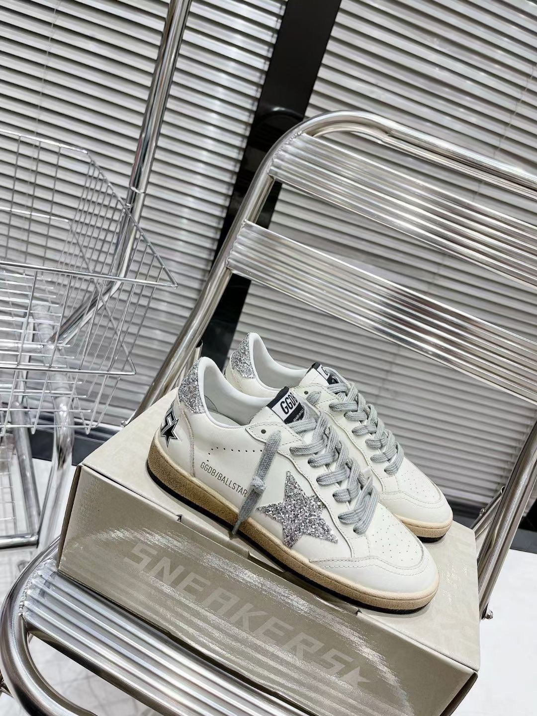 Golden Goose Vintage Distressed Sneakers #148