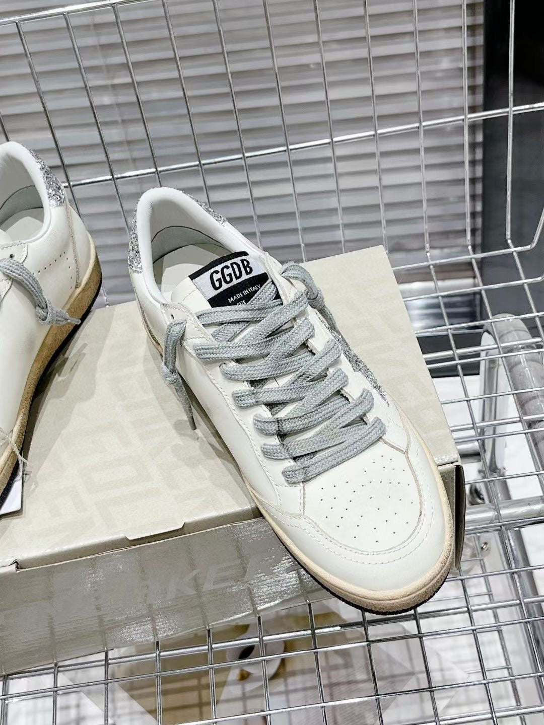 Golden Goose Vintage Distressed Sneakers #148