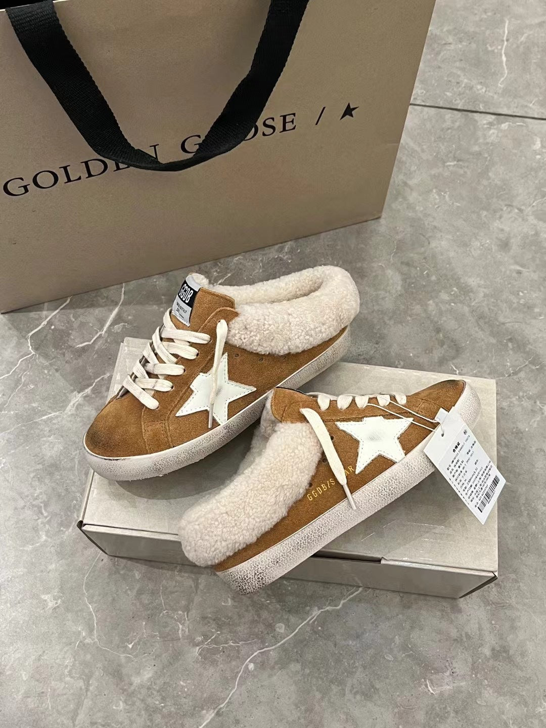 Golden Goose Vintage Distressed Sneakers #023