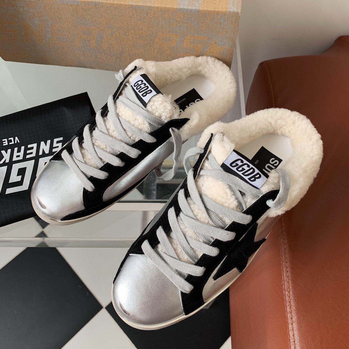 Golden Goose Vintage Distressed Sneakers #095