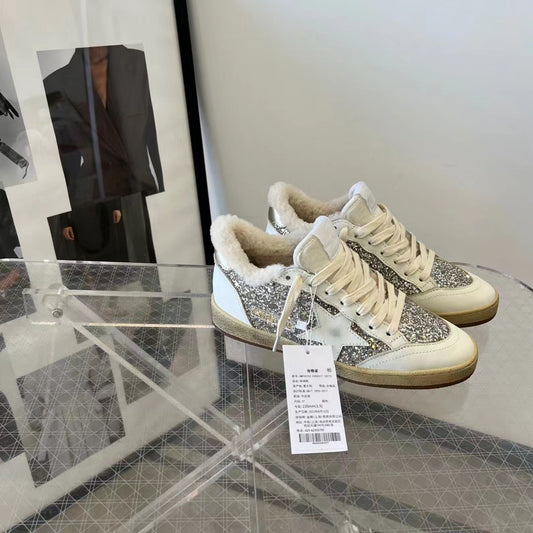 Golden Goose Vintage Distressed Sneakers #107