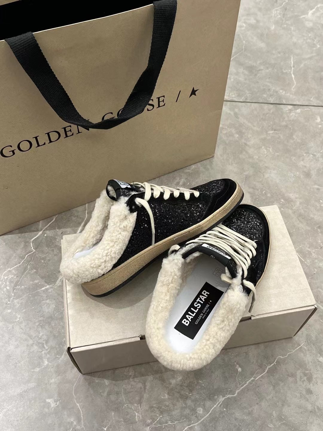 Golden Goose Vintage Distressed Sneakers #094