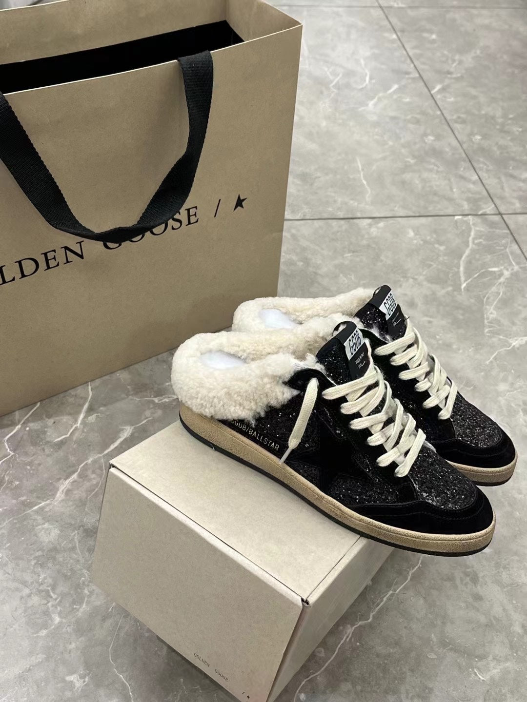 Golden Goose Vintage Distressed Sneakers #094