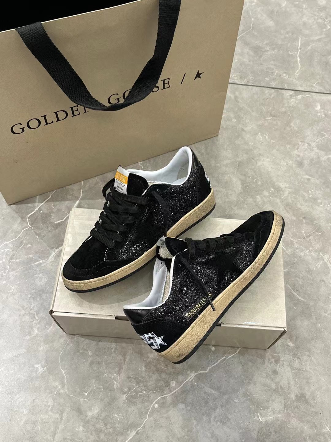 Golden Goose Vintage Distressed Sneakers #274