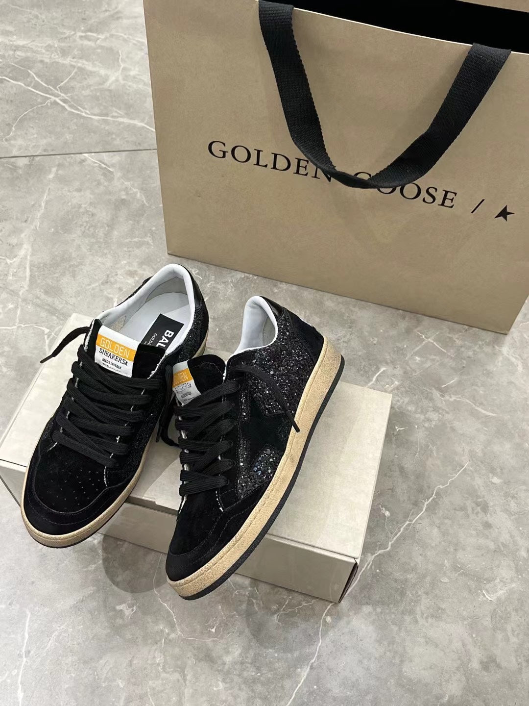 Golden Goose Vintage Distressed Sneakers #274