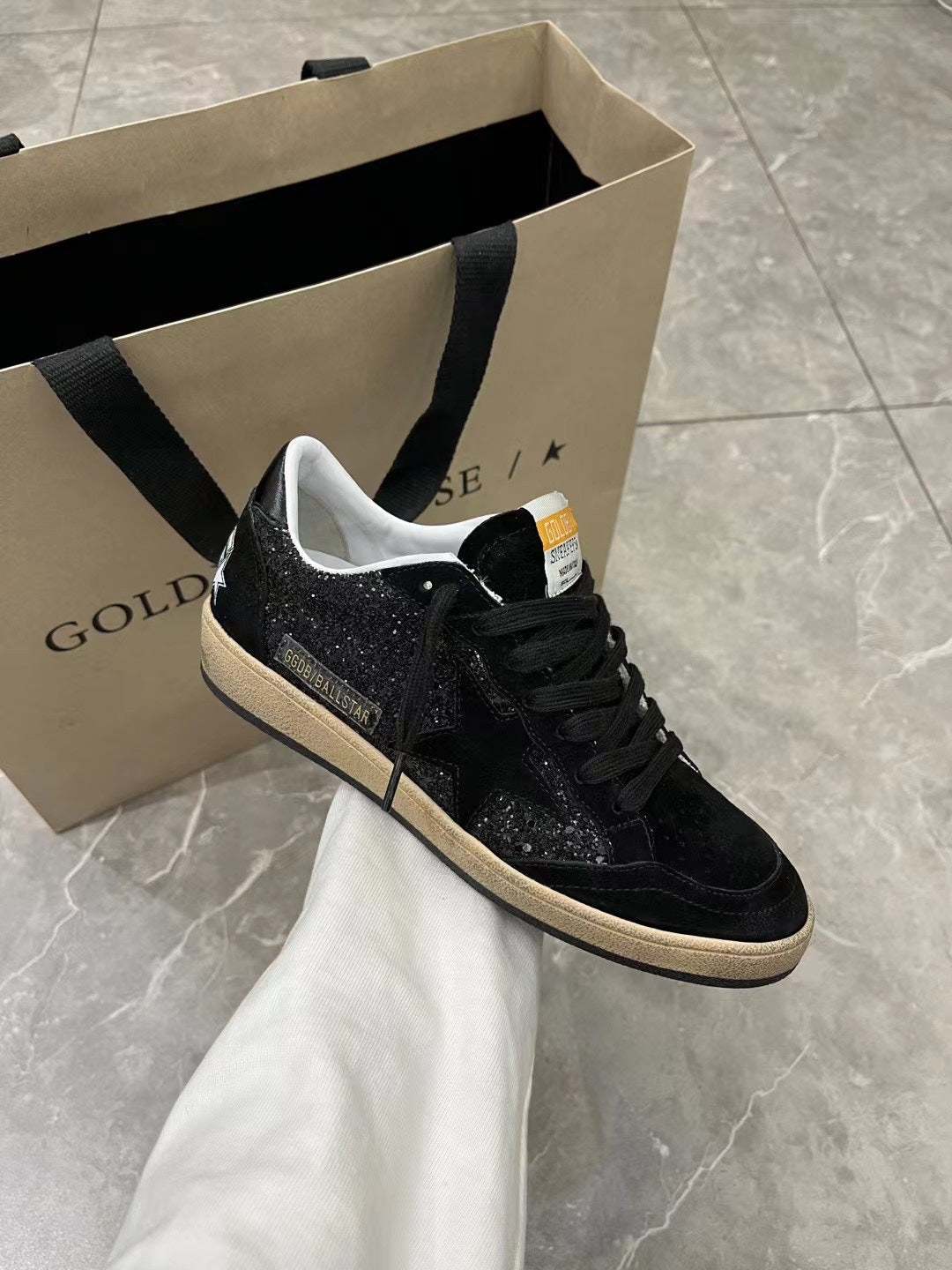 Golden Goose Vintage Distressed Sneakers #274
