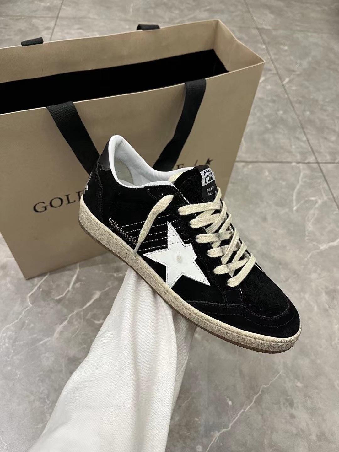 Golden Goose Vintage Distressed Sneakers #143