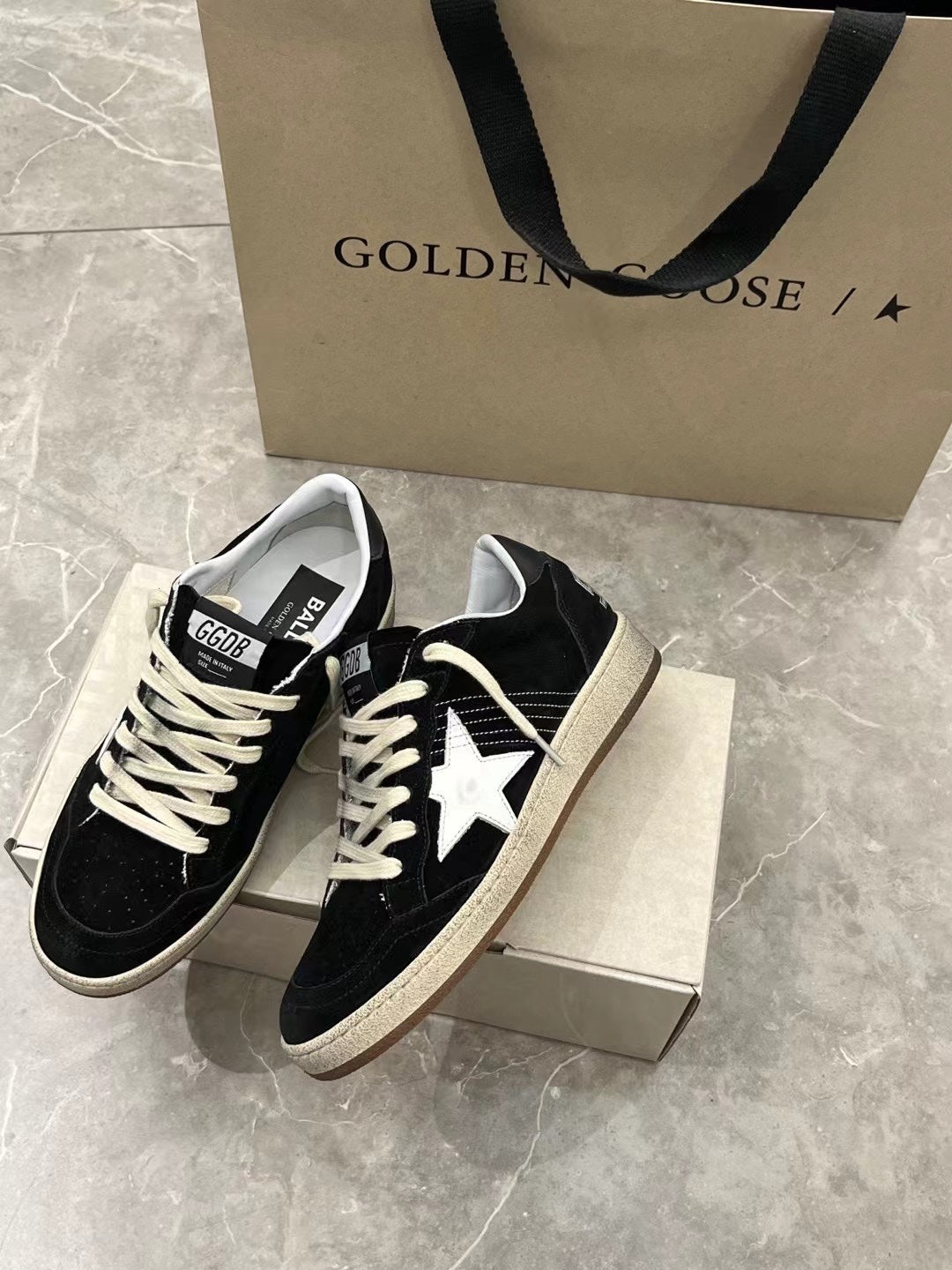 Golden Goose Vintage Distressed Sneakers #143