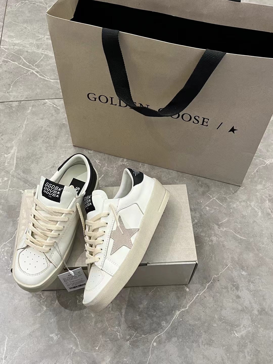 Golden Goose Vintage Distressed Sneakers #144