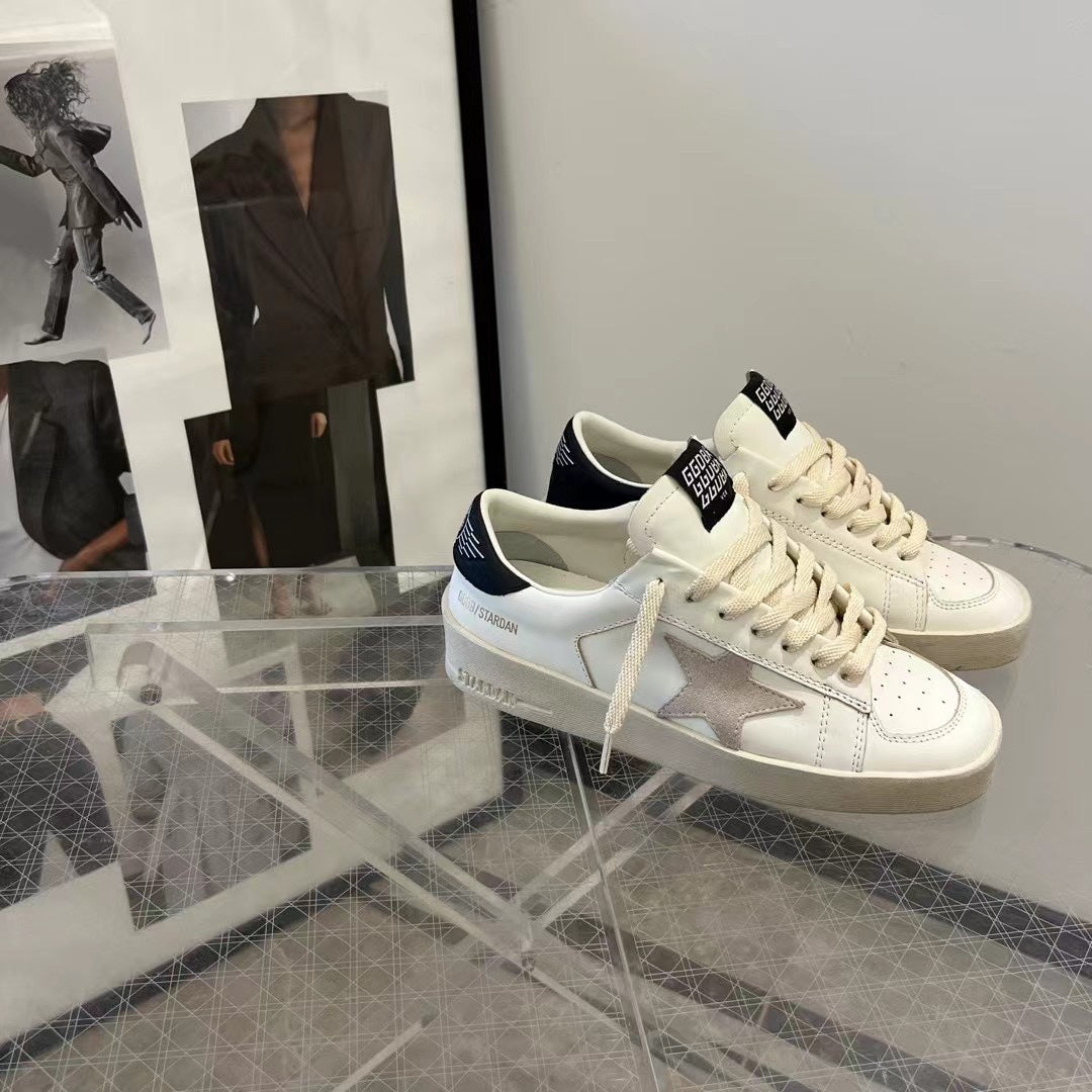 Golden Goose Vintage Distressed Sneakers #144