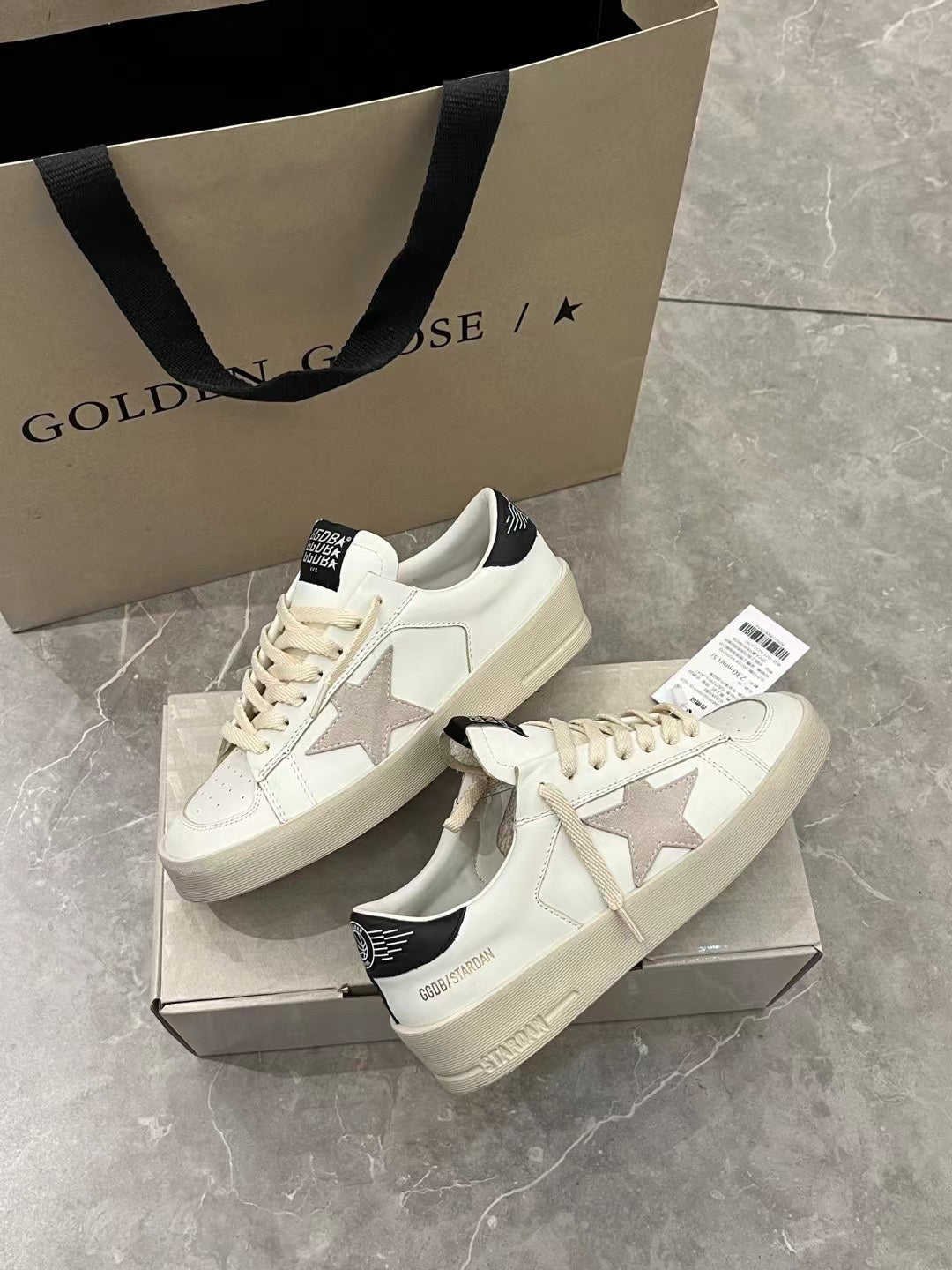 Golden Goose Vintage Distressed Sneakers #144