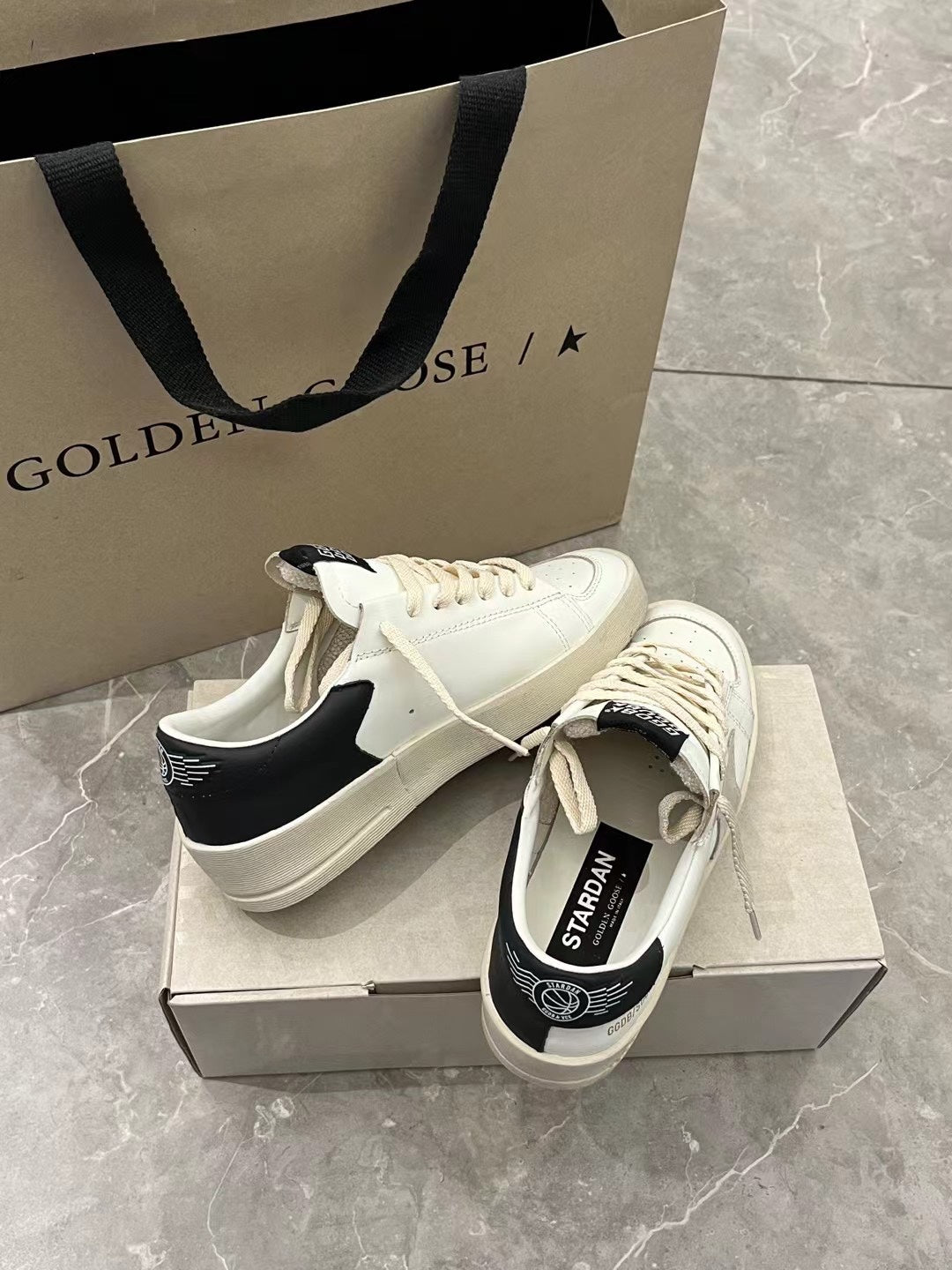 Golden Goose Vintage Distressed Sneakers #144