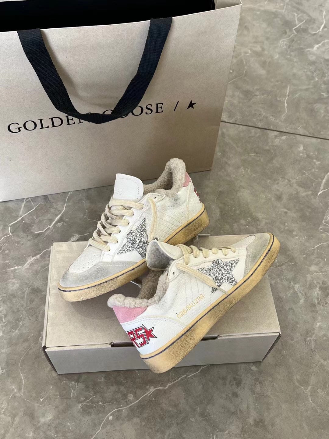 Golden Goose Vintage Distressed Sneakers #002