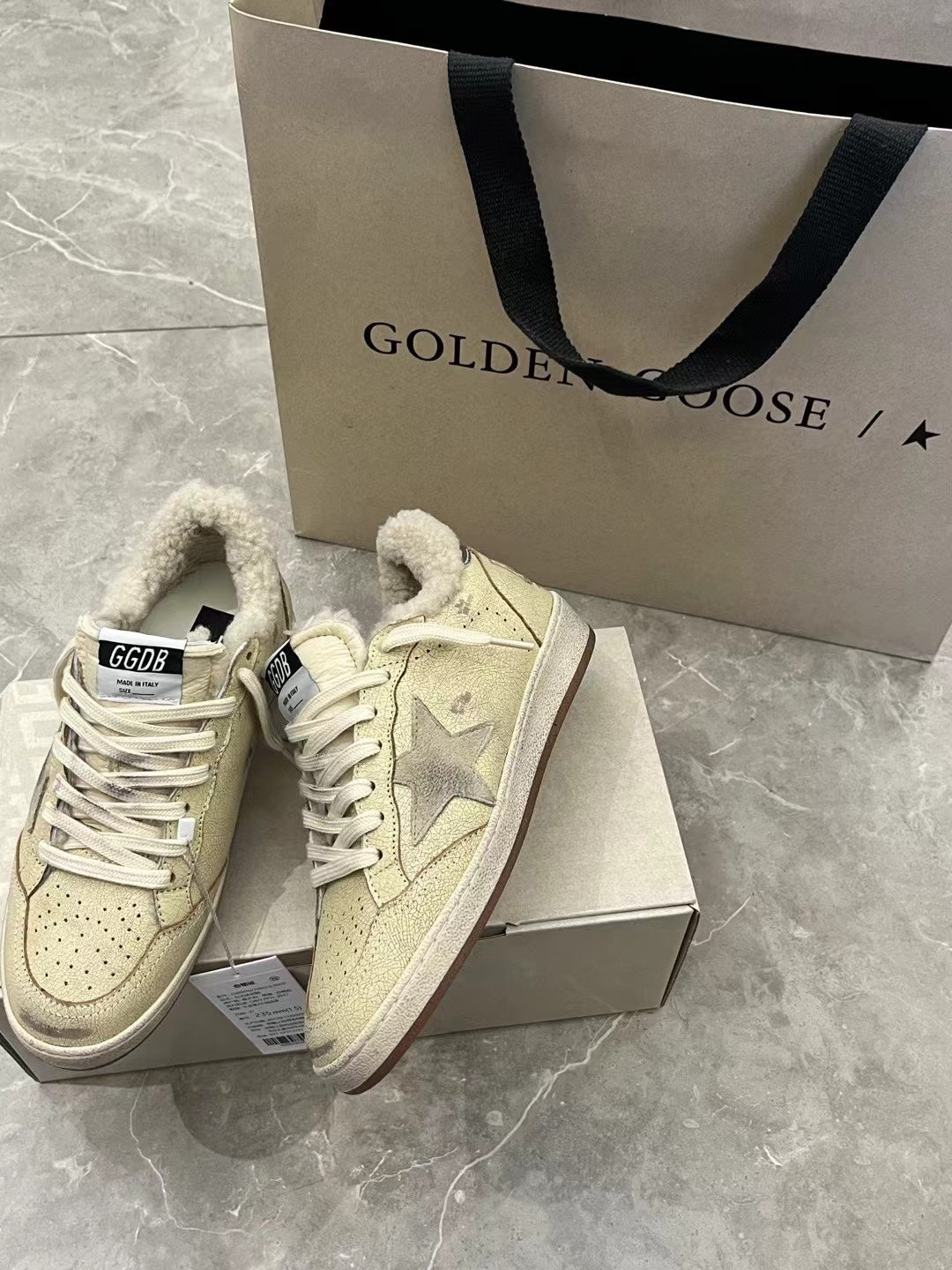 Golden Goose Vintage Distressed Sneakers #015