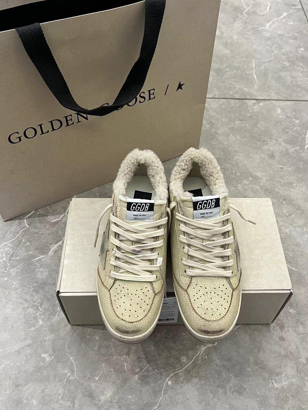 Golden Goose Vintage Distressed Sneakers #015