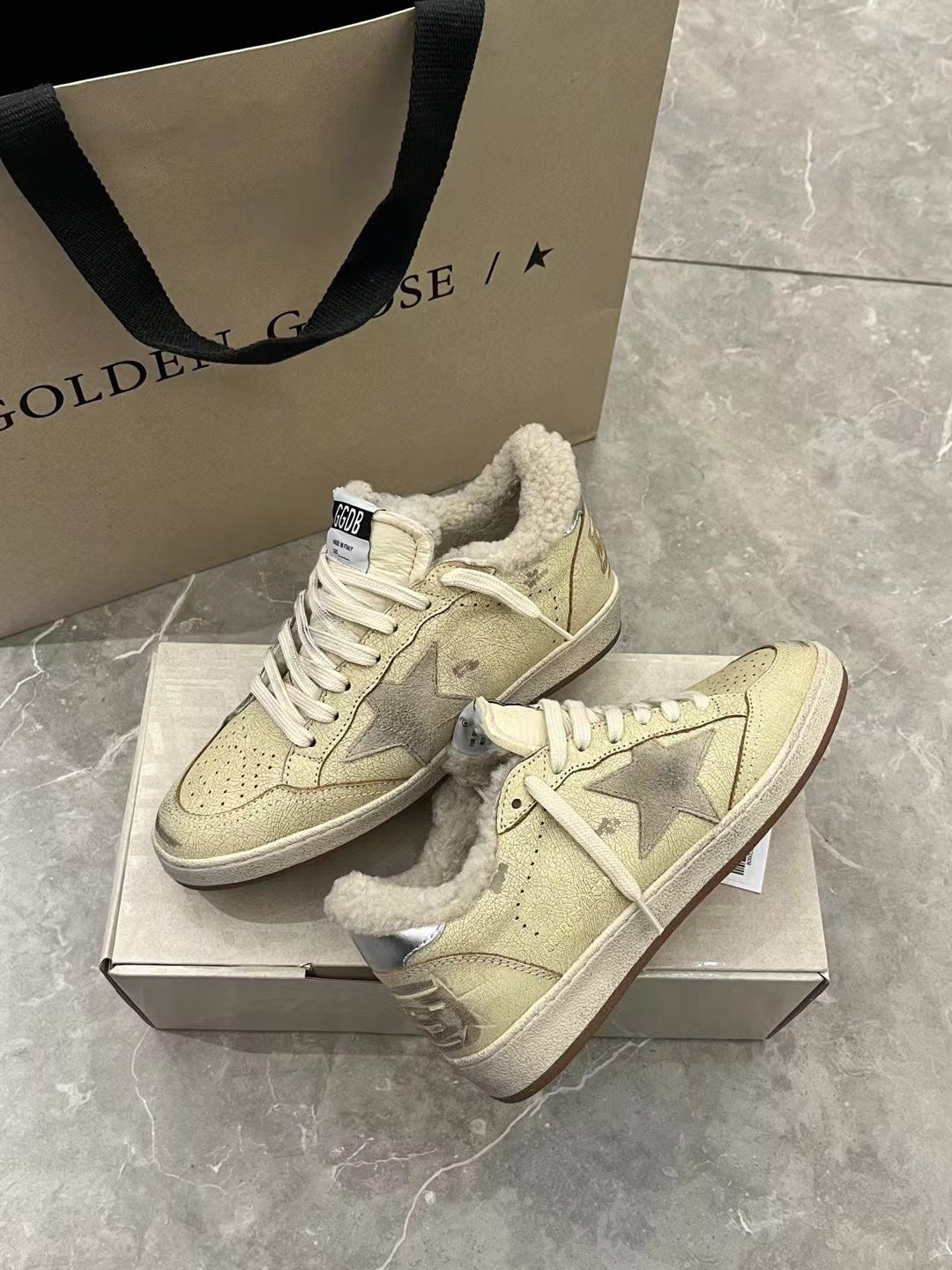 Golden Goose Vintage Distressed Sneakers #015