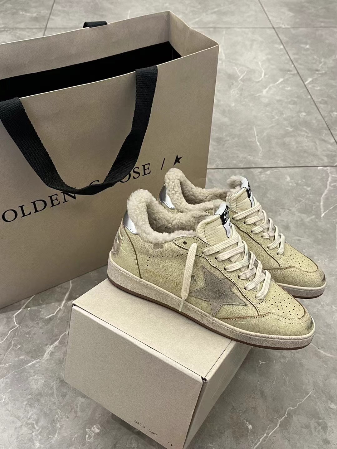 Golden Goose Vintage Distressed Sneakers #015