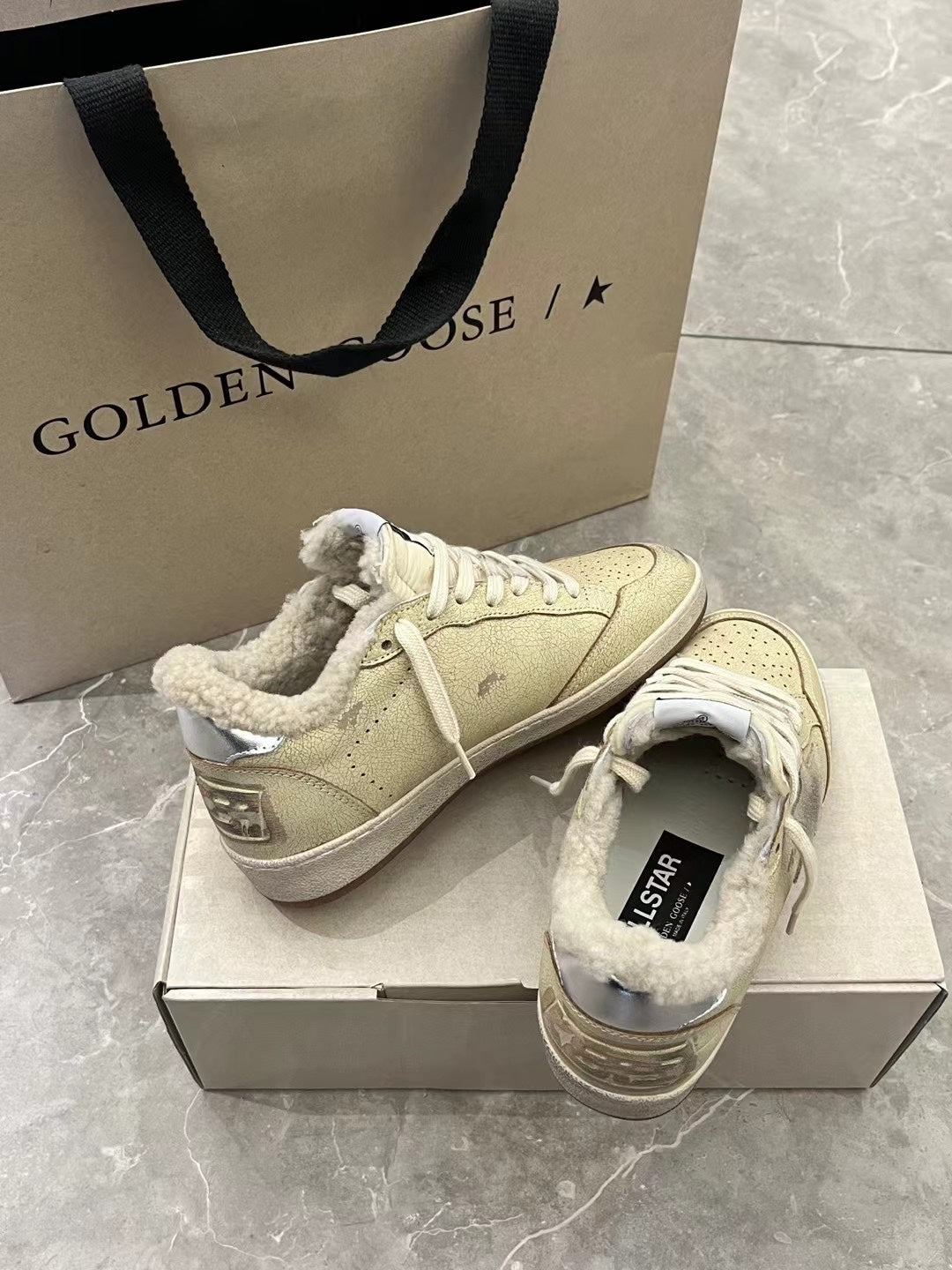 Golden Goose Vintage Distressed Sneakers #015
