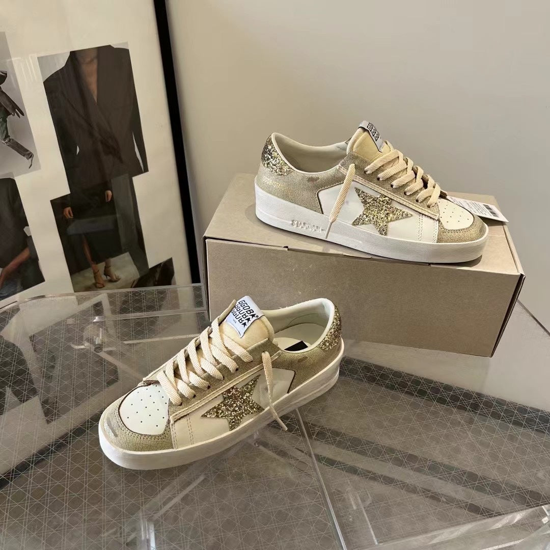Golden Goose Vintage Distressed Sneakers #239