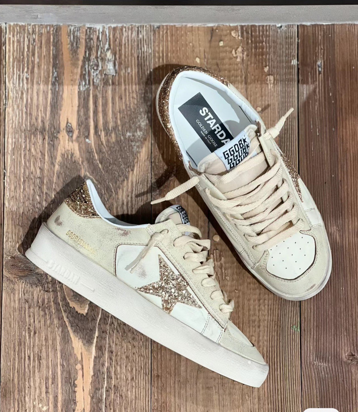 Golden Goose Vintage Distressed Sneakers #251