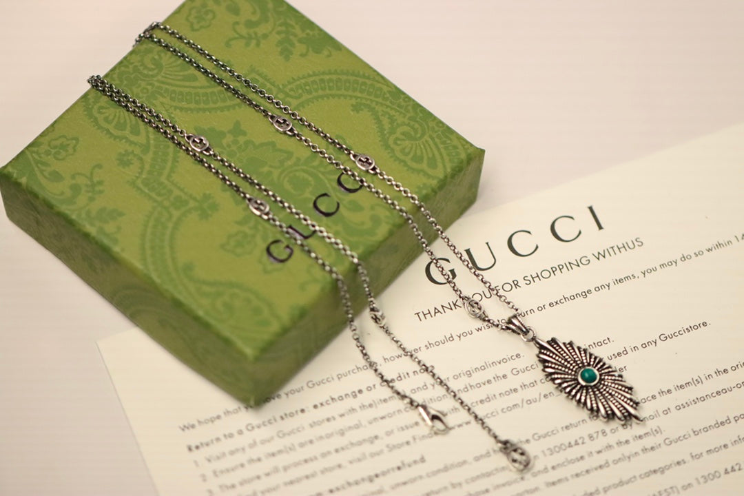 Gucci Enamel Vintage Necklace