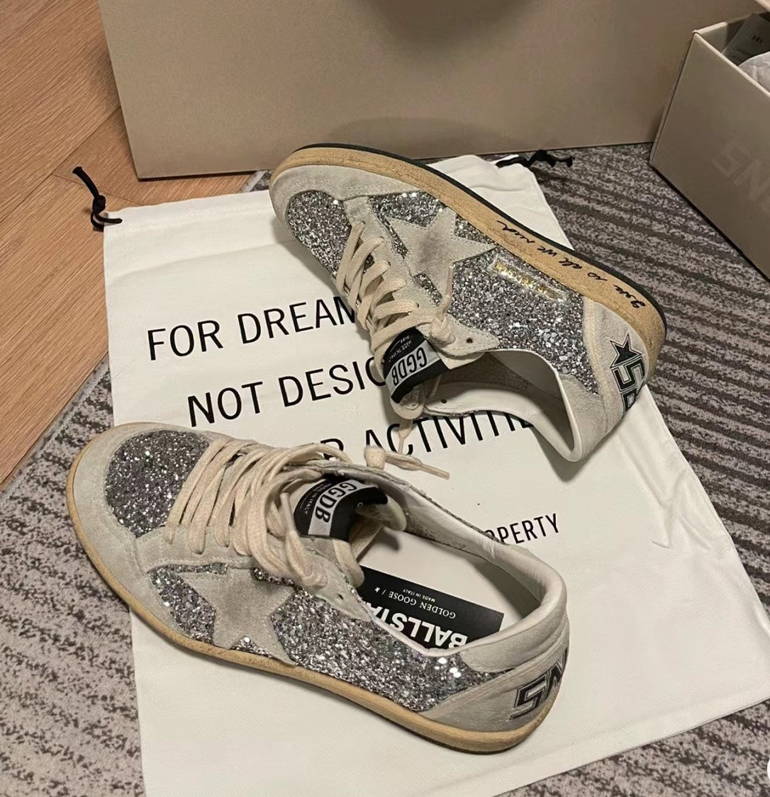 Golden Goose Vintage Distressed Sneakers #106